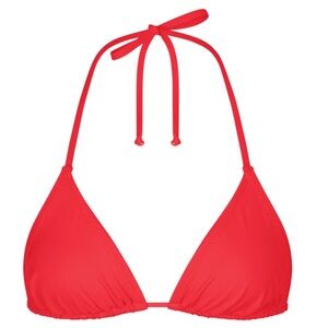 Skims ruby bikini top in size small.